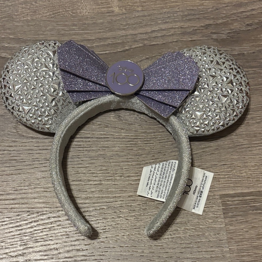Disney Silver and Purple Glitter Headband